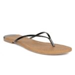 SOLES Classic Black Flat Sandals