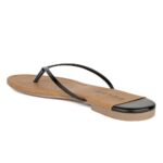 SOLES Classic Black Flat Sandals