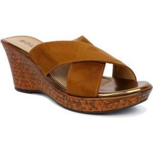 SOLES Tan Wedges - Earthy & Comfortable Footwear