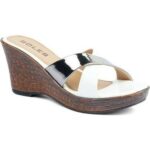 SOLES White Gunmetal Wedges – Unique & Stylish Footwear