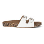 SOLES Cork Base Double Buckle Flat Sandals