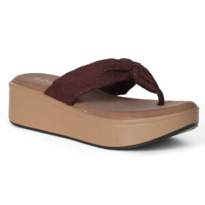 SOLES Thong Strap Slip-On Comfort Wedges